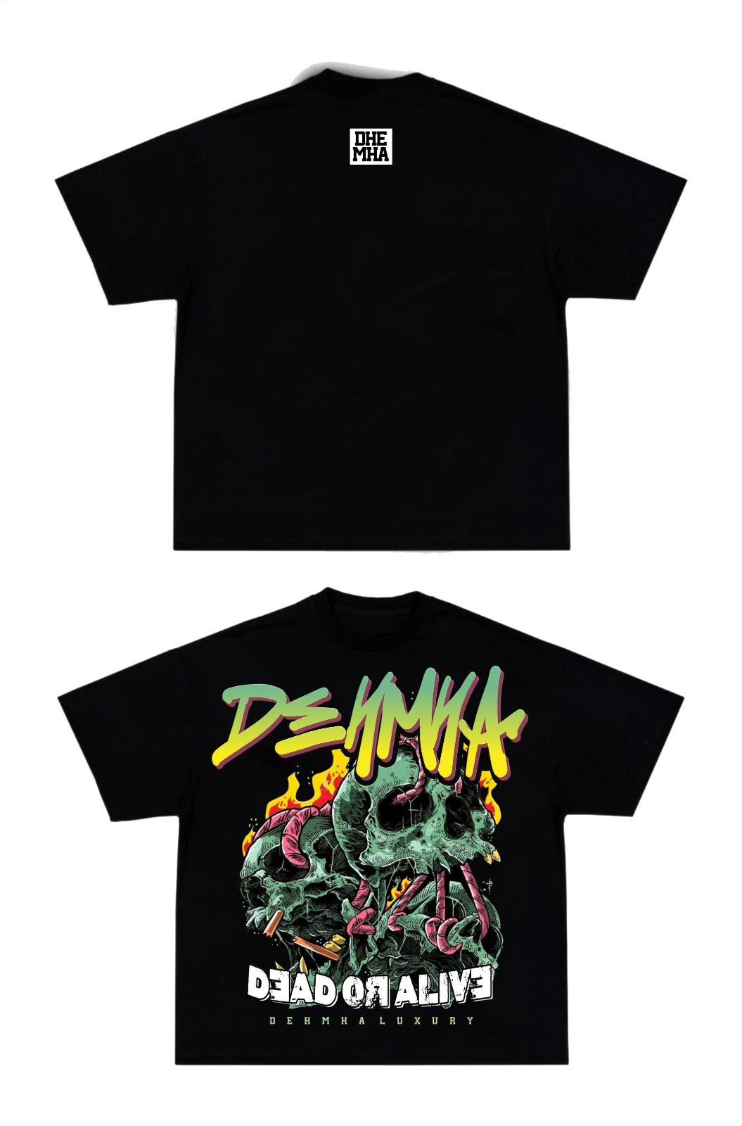 Dehmha Dead or Alive Oversized Tee