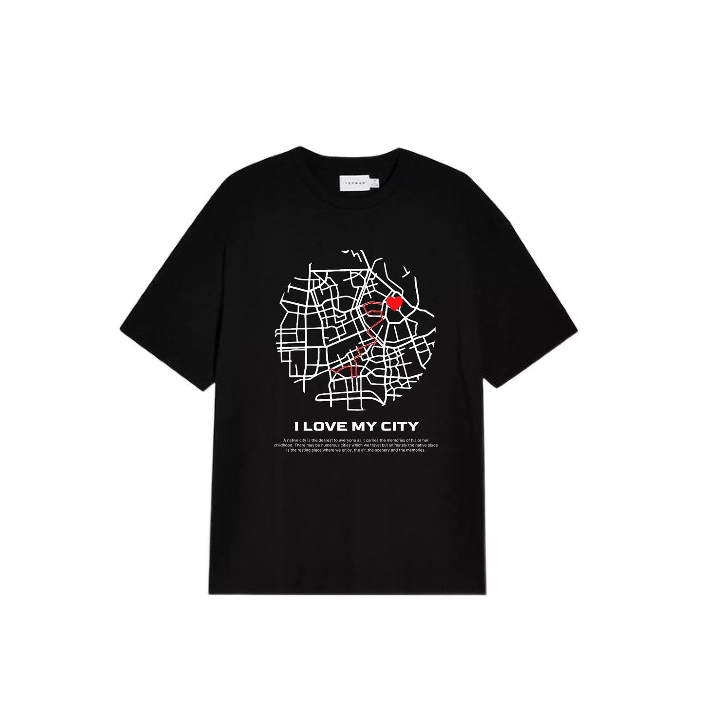 I LOVE MY CITY – Dehmha Graphic Map Tee