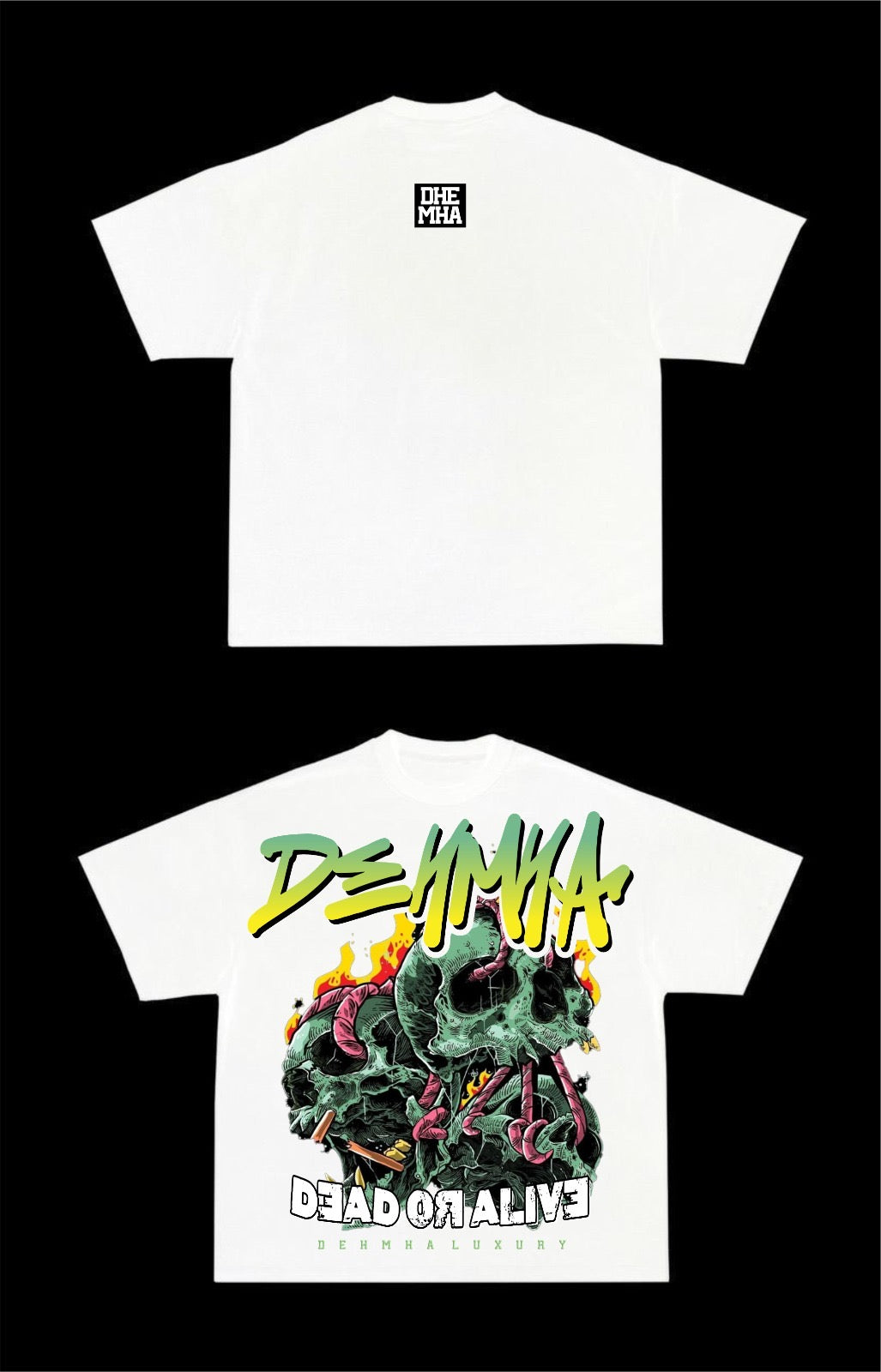 Dehmha Dead or Alive Oversized Tee